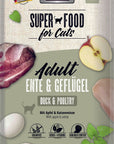 Artikel mit dem Namen MAC's Cat Ente & Geflügel im Shop von zoo.de , dem Onlineshop für nachhaltiges Hundefutter und Katzenfutter.