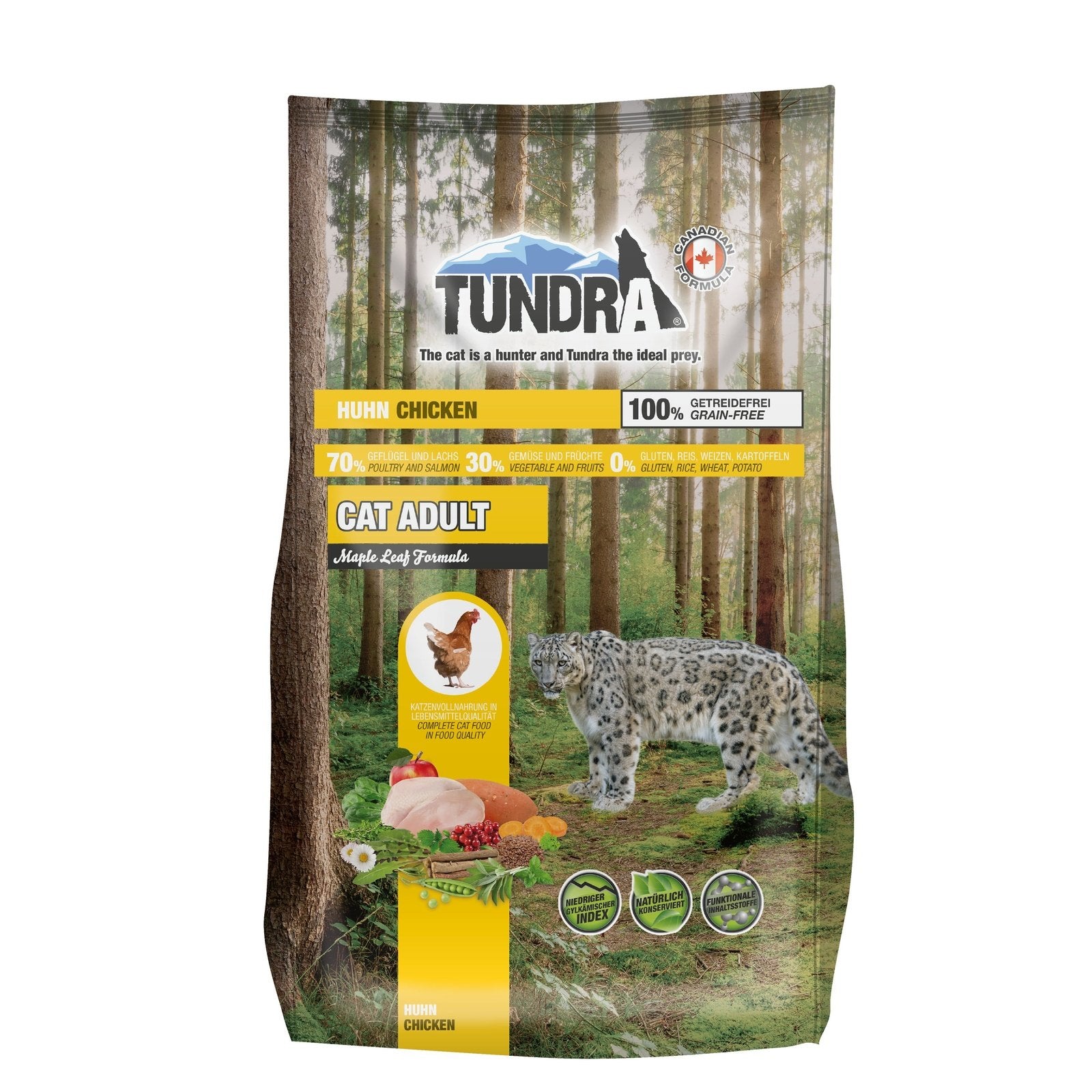 Artikel mit dem Namen Tundra Katze Chicken Trockenfutter im Shop von zoo.de , dem Onlineshop für nachhaltiges Hundefutter und Katzenfutter.