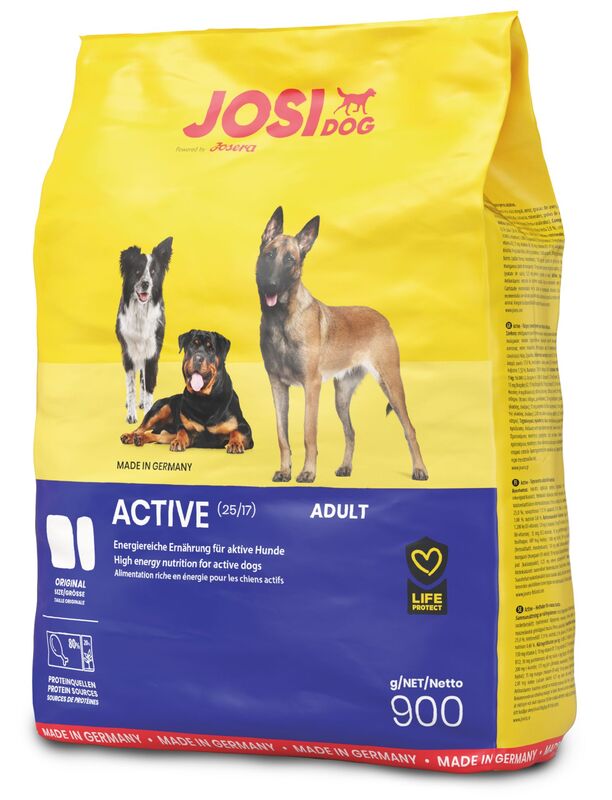 Artikel mit dem Namen JosiDog Active im Shop von zoo.de , dem Onlineshop für nachhaltiges Hundefutter und Katzenfutter.