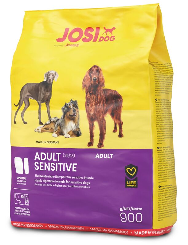 Artikel mit dem Namen JosiDog Adult Sensitive im Shop von zoo.de , dem Onlineshop für nachhaltiges Hundefutter und Katzenfutter.