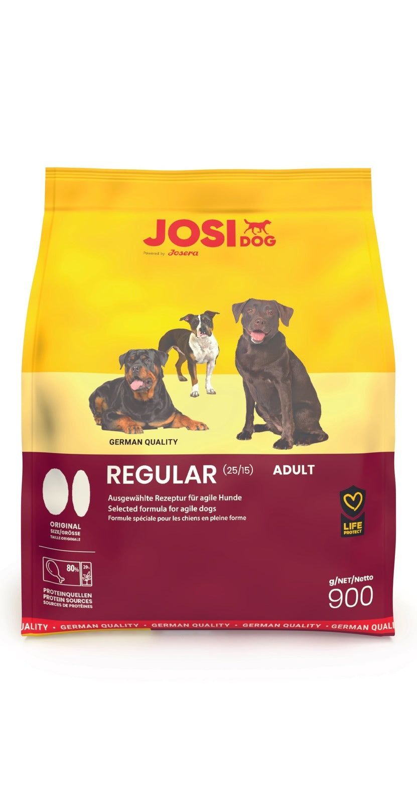 Artikel mit dem Namen JosiDog Regular im Shop von zoo.de , dem Onlineshop für nachhaltiges Hundefutter und Katzenfutter.