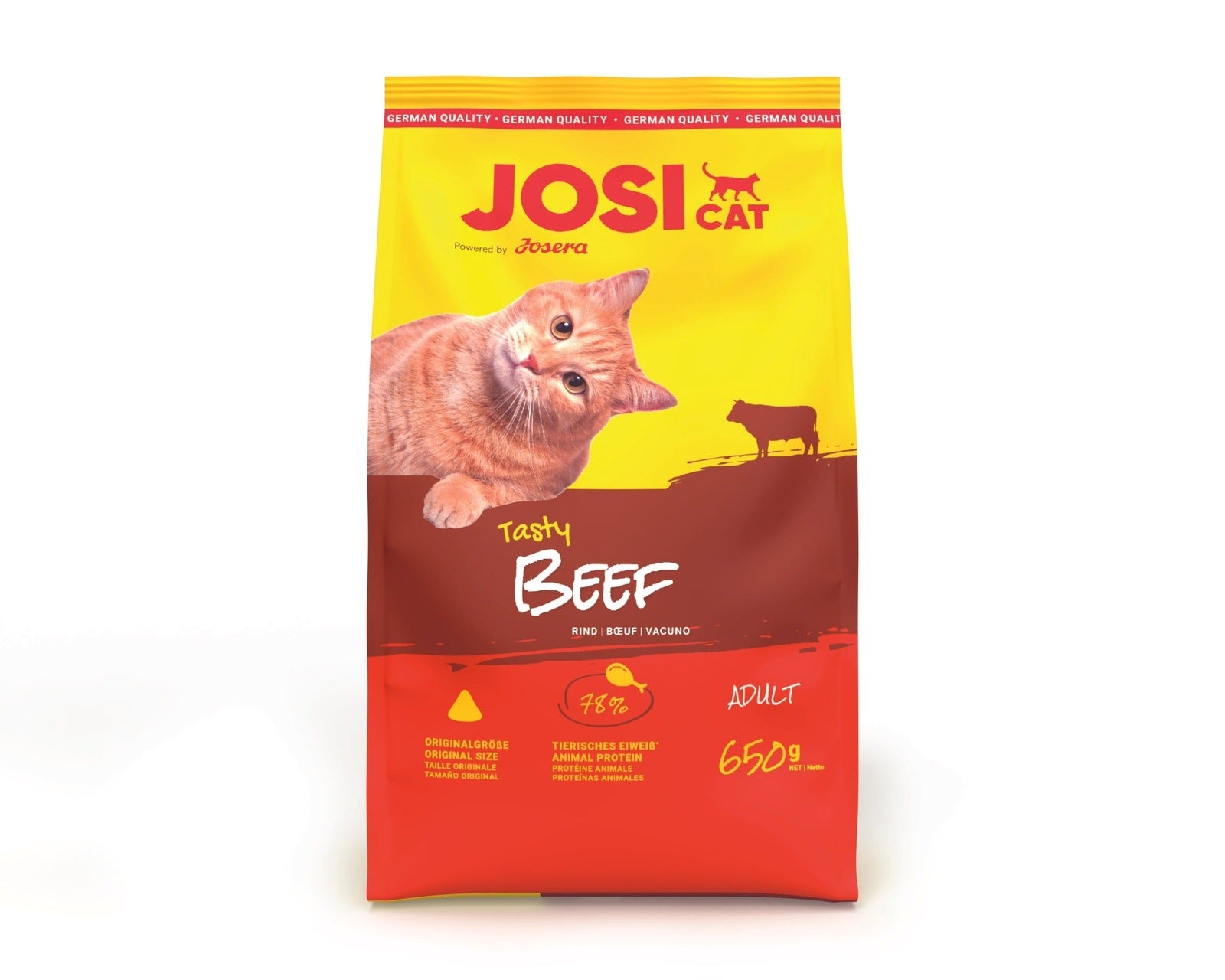 Artikel mit dem Namen JosiCat Tasty Beef im Shop von zoo.de , dem Onlineshop für nachhaltiges Hundefutter und Katzenfutter.