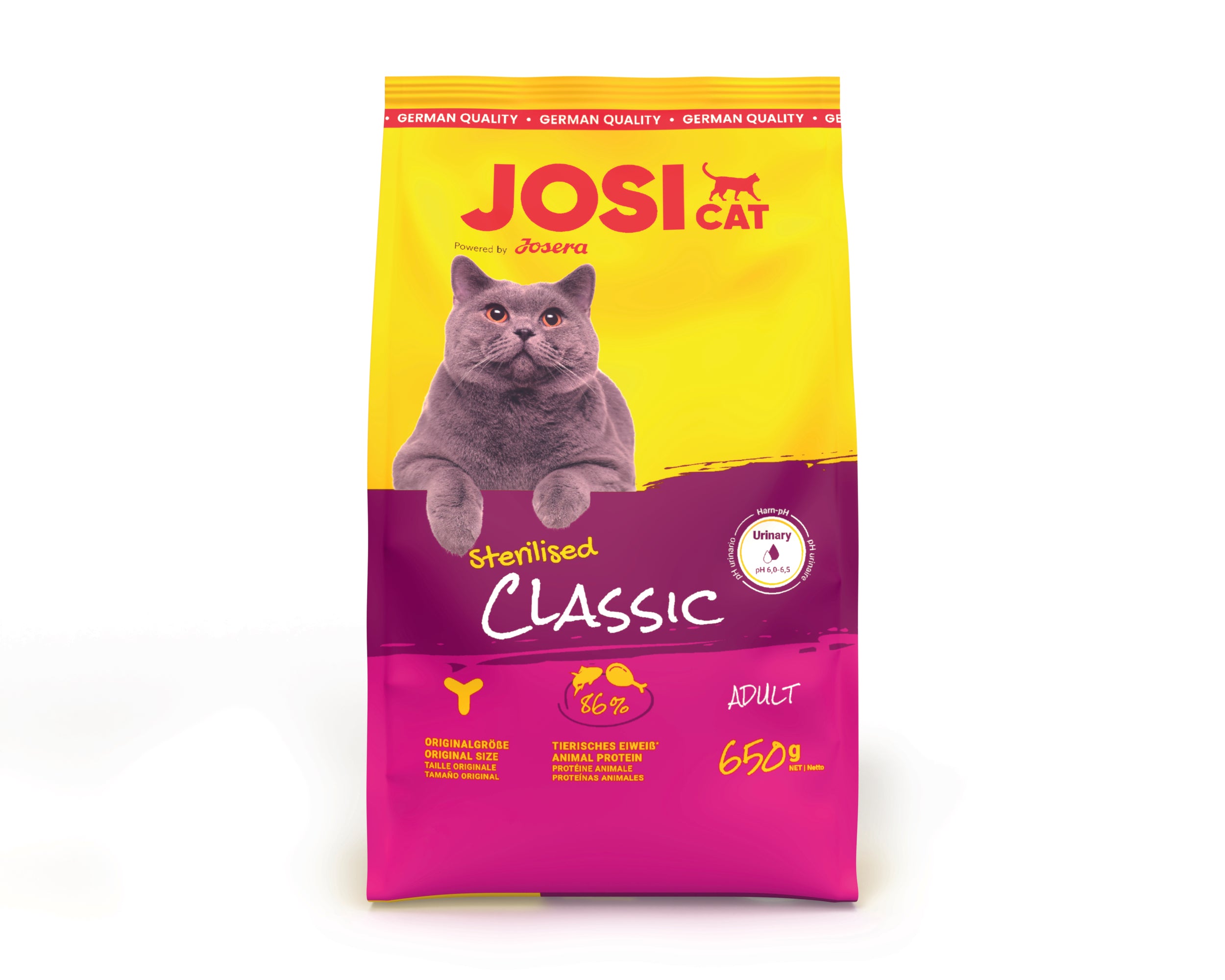 Artikel mit dem Namen JosiCat Sterilised Classic im Shop von zoo.de , dem Onlineshop für nachhaltiges Hundefutter und Katzenfutter.