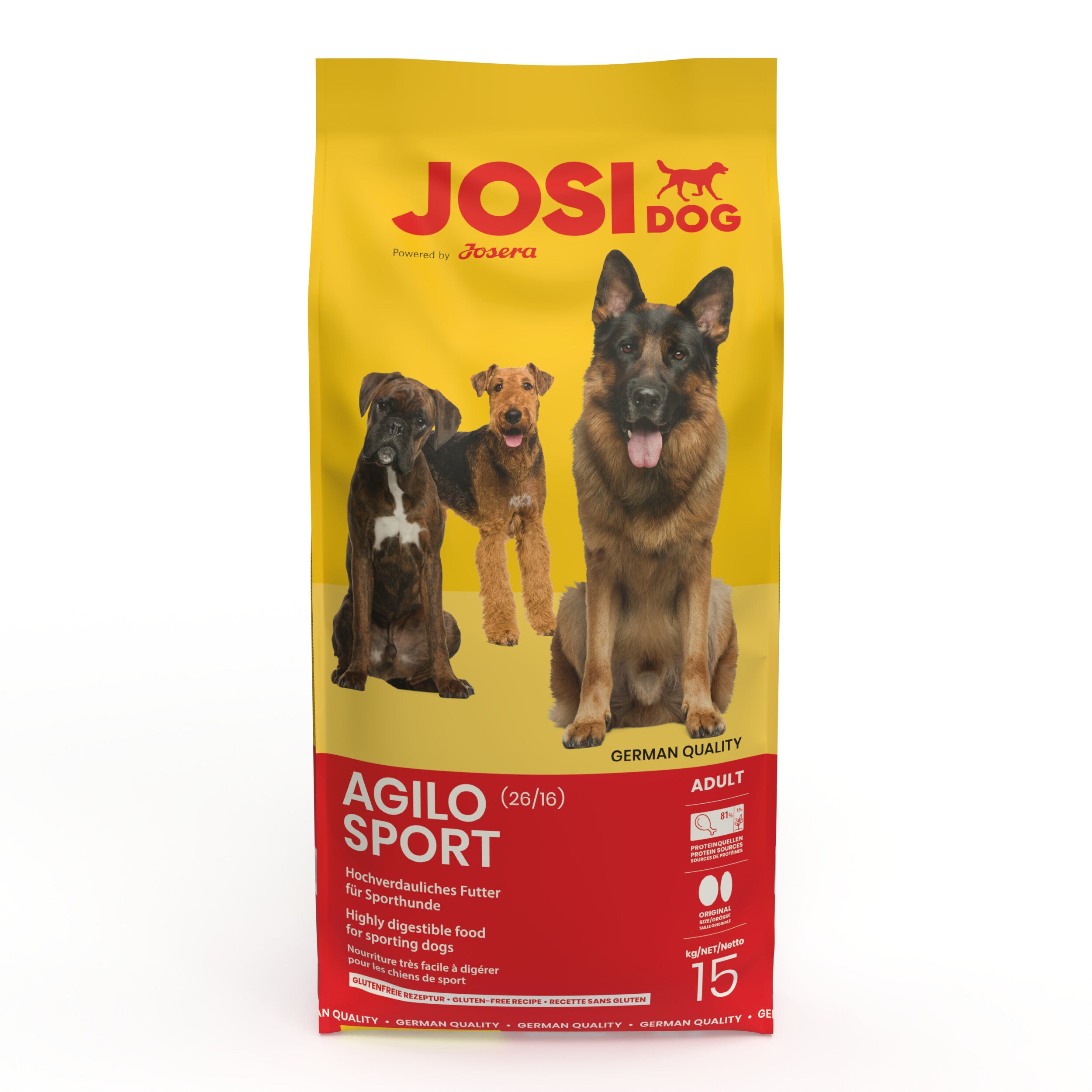 Artikel mit dem Namen JosiDog Agilo Sport im Shop von zoo.de , dem Onlineshop für nachhaltiges Hundefutter und Katzenfutter.