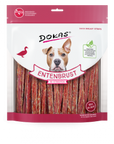 Artikel mit dem Namen Dokas Entenbrust Streifen im Shop von zoo.de , dem Onlineshop für nachhaltiges Hundefutter und Katzenfutter.
