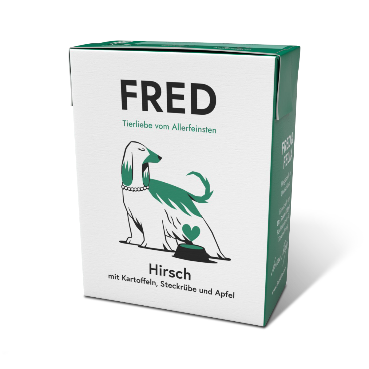 Artikel mit dem Namen FRED Hirsch mit Kartoffel im Shop von zoo.de , dem Onlineshop für nachhaltiges Hundefutter und Katzenfutter.