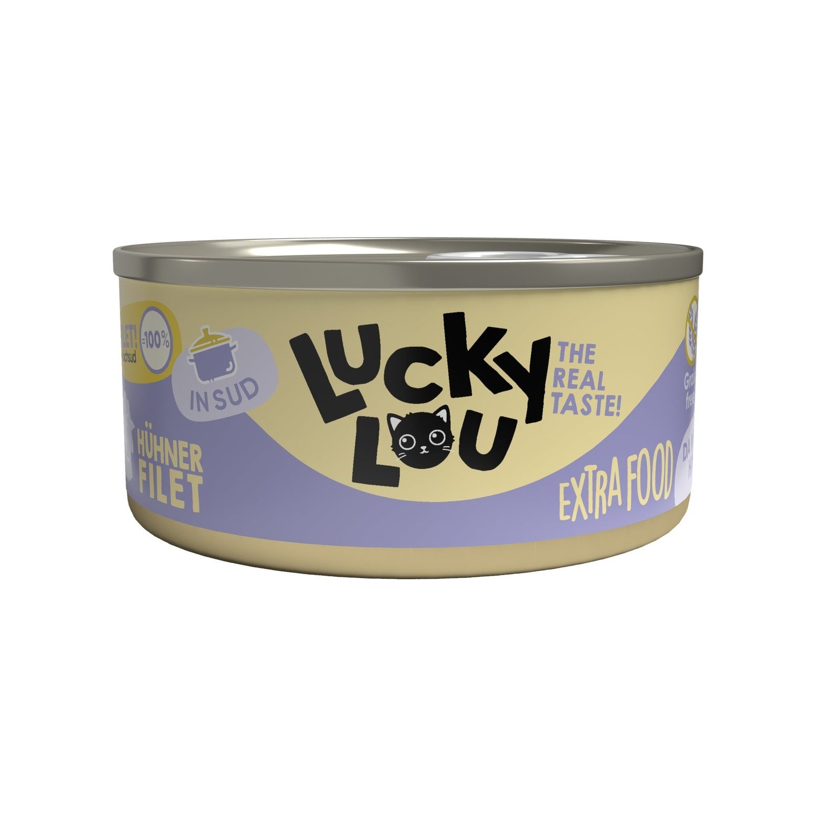Artikel mit dem Namen Lucky Lou Extrafood Hühnerfilet in Brühe im Shop von zoo.de , dem Onlineshop für nachhaltiges Hundefutter und Katzenfutter.