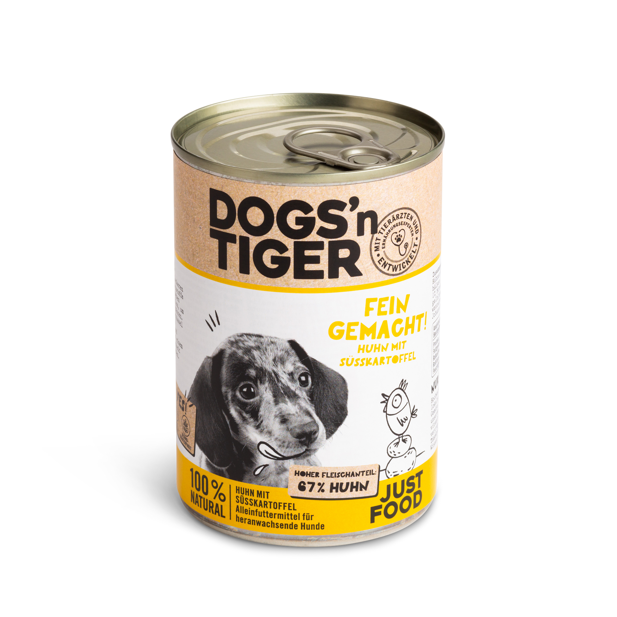Artikel mit dem Namen Dogs&#39;n Tiger Hund Fein gemacht im Shop von zoo.de , dem Onlineshop für nachhaltiges Hundefutter und Katzenfutter.