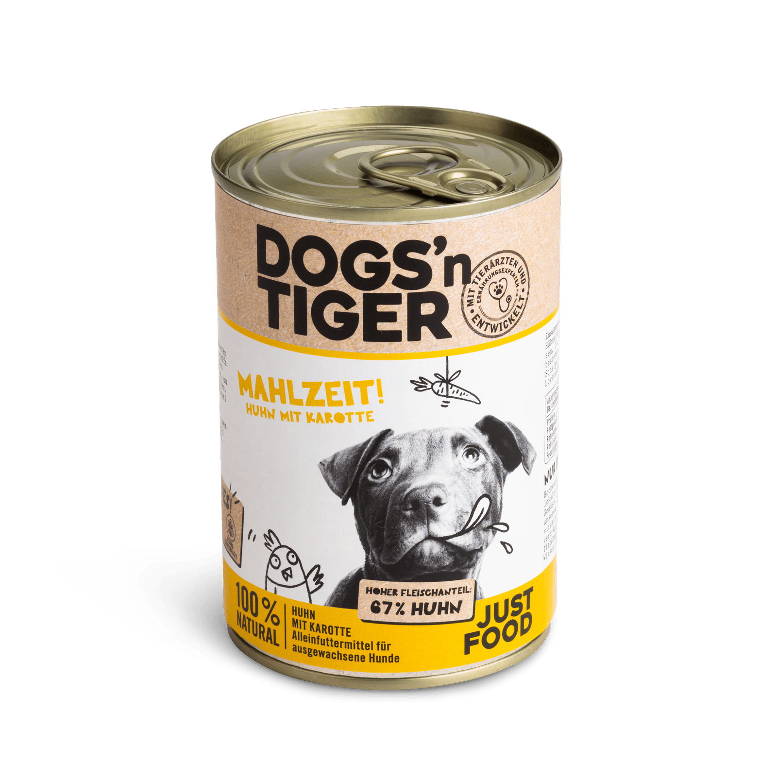 Artikel mit dem Namen Dogs&#39;n Tiger Hund Mahlzeit! im Shop von zoo.de , dem Onlineshop für nachhaltiges Hundefutter und Katzenfutter.