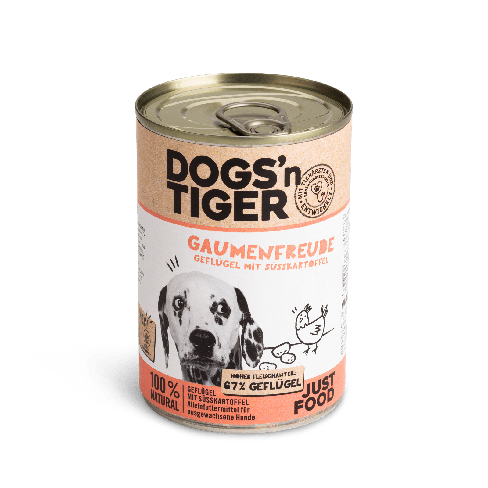 Artikel mit dem Namen Dogs&#39;n Tiger Hund Gaumenfreude im Shop von zoo.de , dem Onlineshop für nachhaltiges Hundefutter und Katzenfutter.