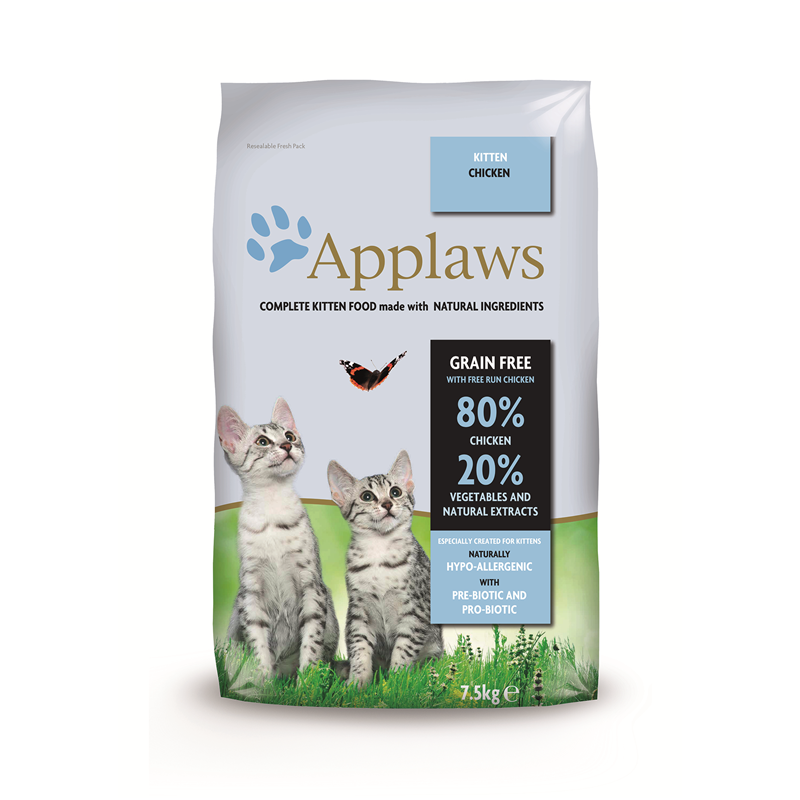 Artikel mit dem Namen Applaws Cat Trockenfutter Kitten im Shop von zoo.de , dem Onlineshop für nachhaltiges Hundefutter und Katzenfutter.