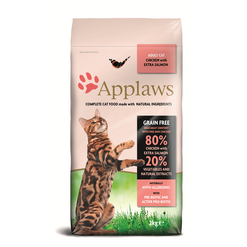 Artikel mit dem Namen Applaws Cat Trockenfutter Huhn & Lachs im Shop von zoo.de , dem Onlineshop für nachhaltiges Hundefutter und Katzenfutter.