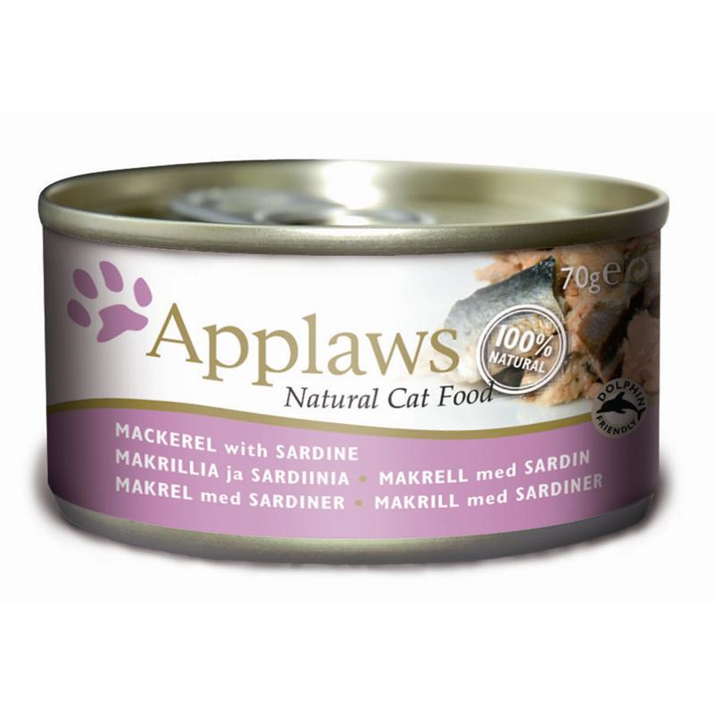 Artikel mit dem Namen Applaws Cat Makrele & Sardinen im Shop von zoo.de , dem Onlineshop für nachhaltiges Hundefutter und Katzenfutter.