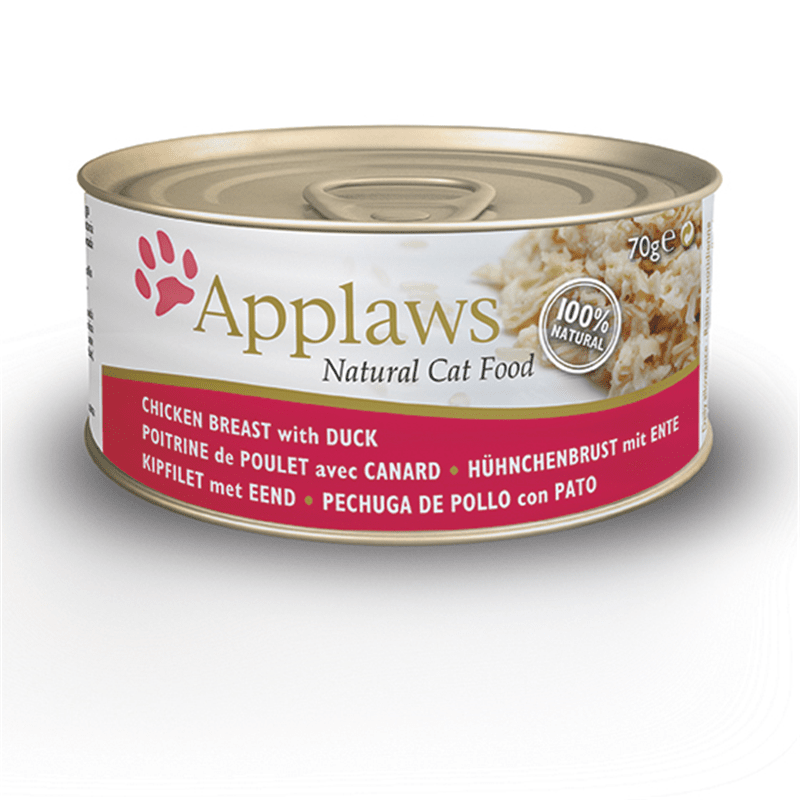 Artikel mit dem Namen Applaws Cat Huhn &amp; Ente im Shop von zoo.de , dem Onlineshop für nachhaltiges Hundefutter und Katzenfutter.