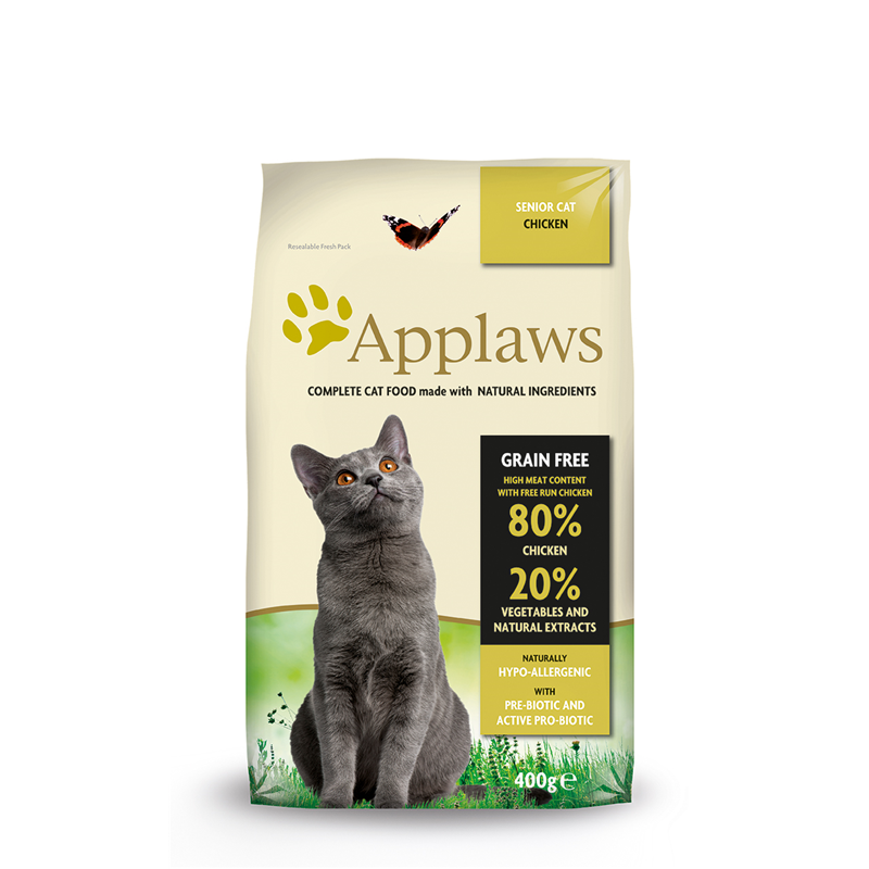 Artikel mit dem Namen Applaws Cat Trockenfutter Senior Huhn im Shop von zoo.de , dem Onlineshop für nachhaltiges Hundefutter und Katzenfutter.
