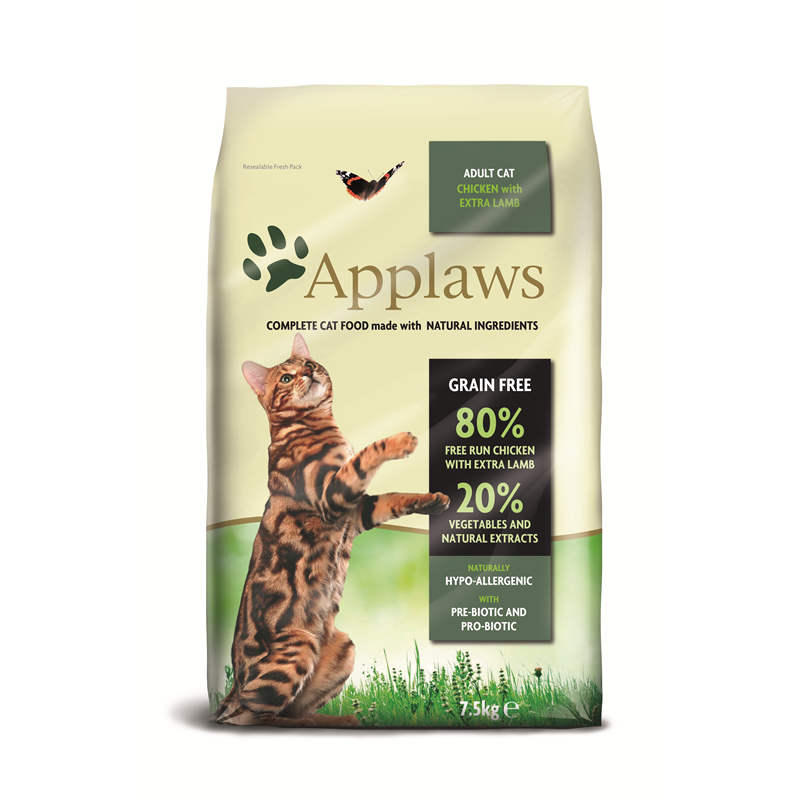 Artikel mit dem Namen Applaws Cat Trockenfutter Huhn & Lamm im Shop von zoo.de , dem Onlineshop für nachhaltiges Hundefutter und Katzenfutter.