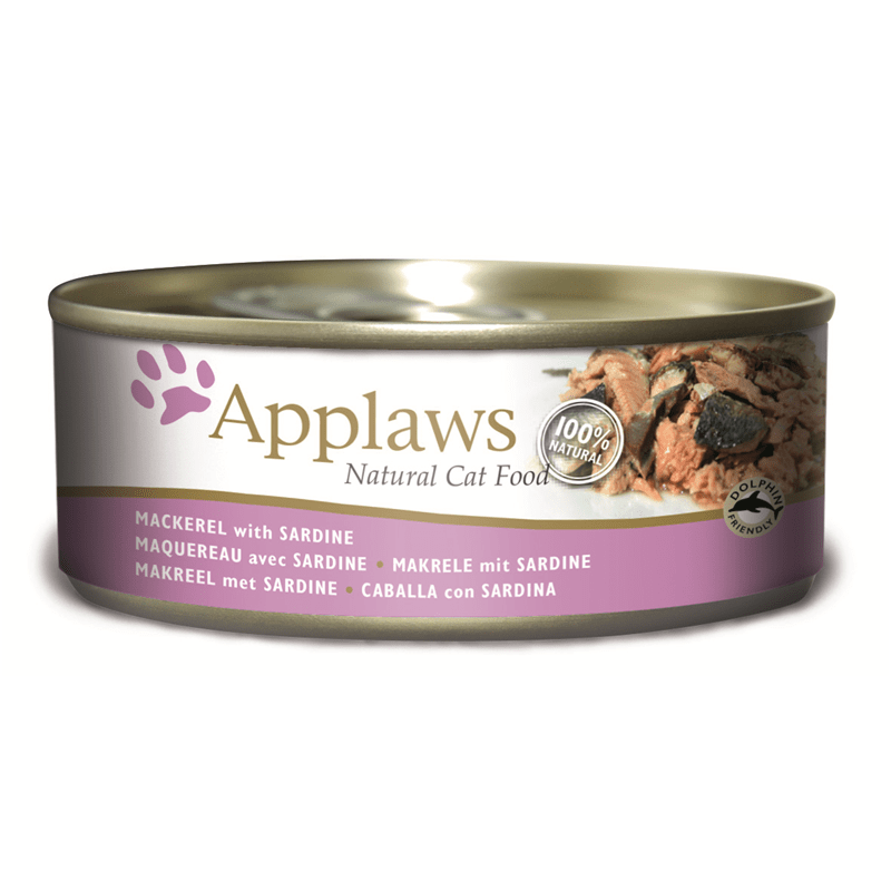 Artikel mit dem Namen Applaws Cat Makrele &amp; Sardine im Shop von zoo.de , dem Onlineshop für nachhaltiges Hundefutter und Katzenfutter.