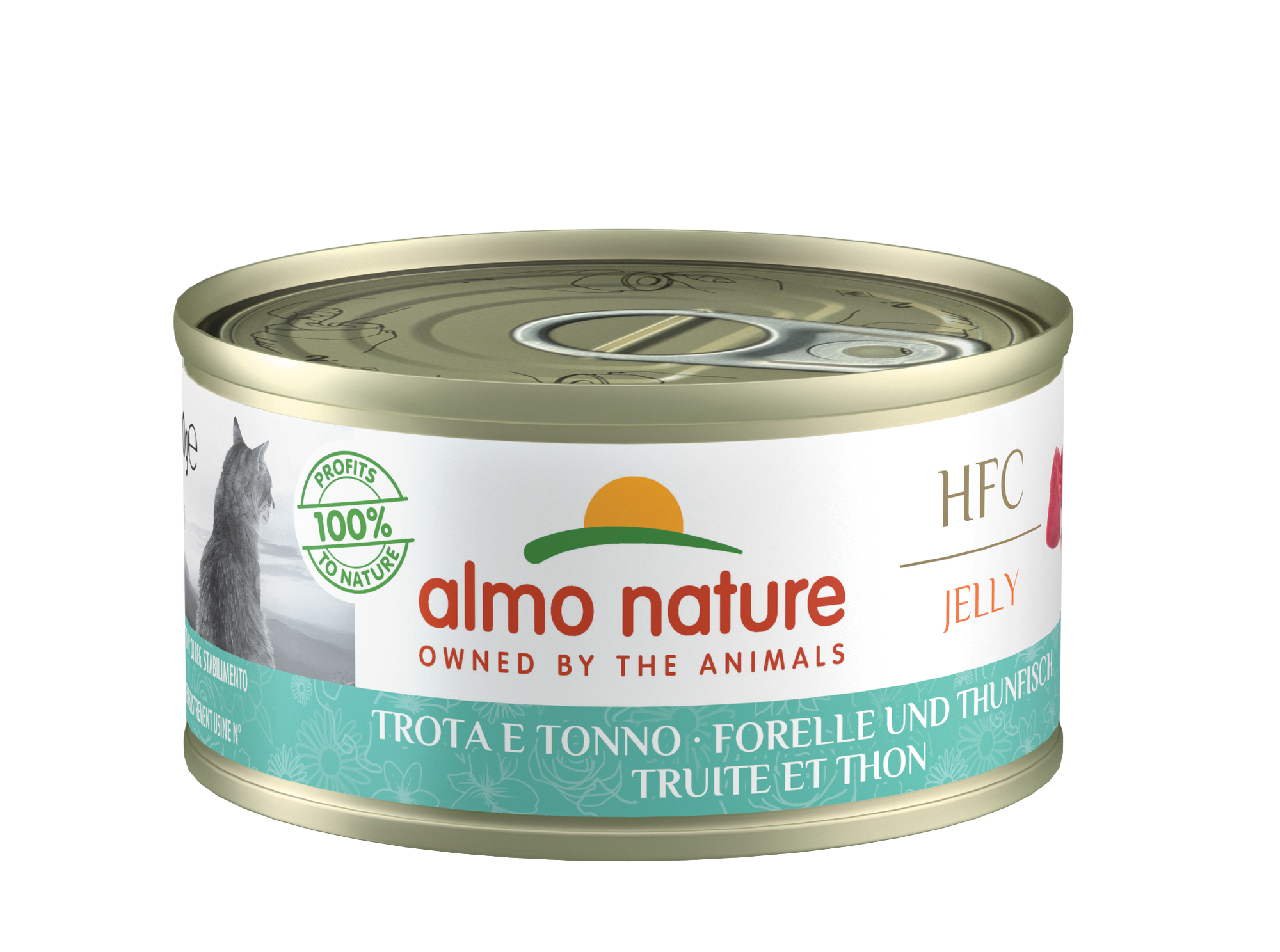Artikel mit dem Namen Almo Nature HFC - Forelle und Thunfisch Jelly im Shop von zoo.de , dem Onlineshop für nachhaltiges Hundefutter und Katzenfutter.