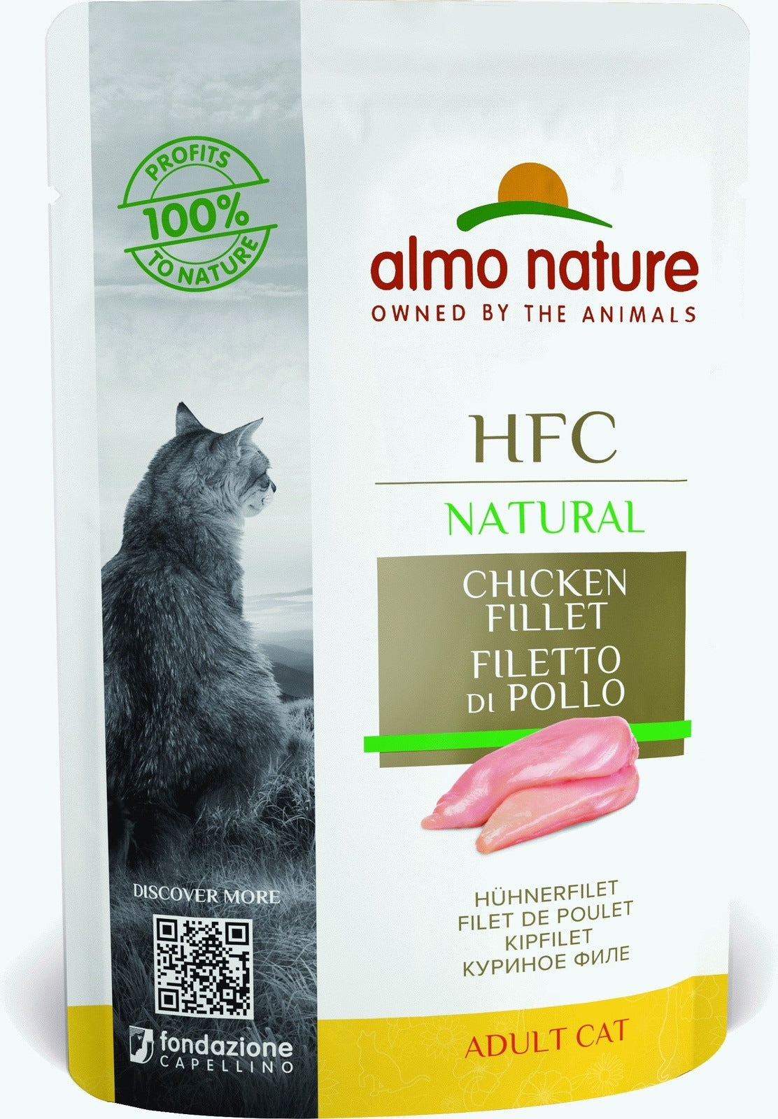 Artikel mit dem Namen Almo Nature Cat Classic Hühnerfilet im Shop von zoo.de , dem Onlineshop für nachhaltiges Hundefutter und Katzenfutter.