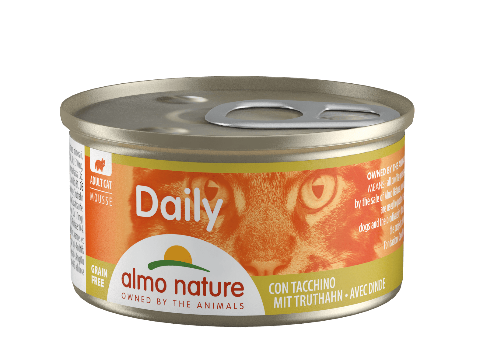 Artikel mit dem Namen Almo Nature Cat Daily Menu Mousse Truthahn im Shop von zoo.de , dem Onlineshop für nachhaltiges Hundefutter und Katzenfutter.