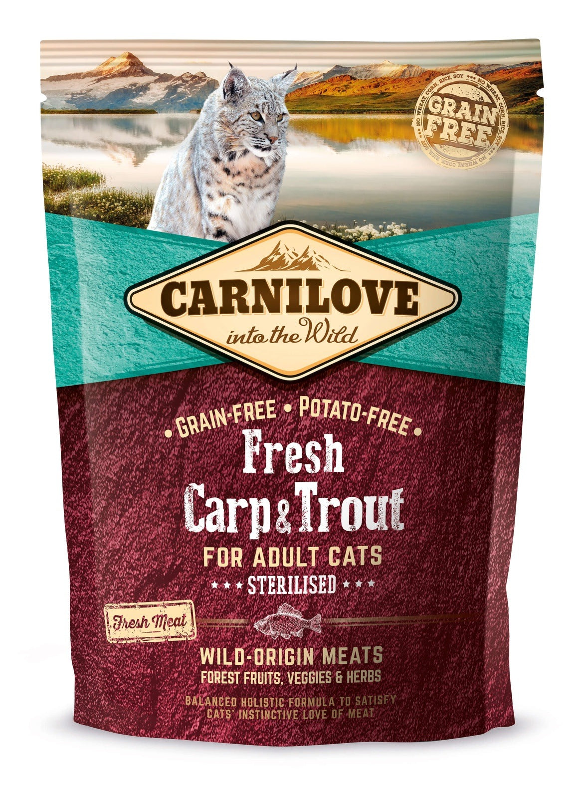 Artikel mit dem Namen Carnilove Cat Adult Fresh - Sterilised im Shop von zoo.de , dem Onlineshop für nachhaltiges Hundefutter und Katzenfutter.