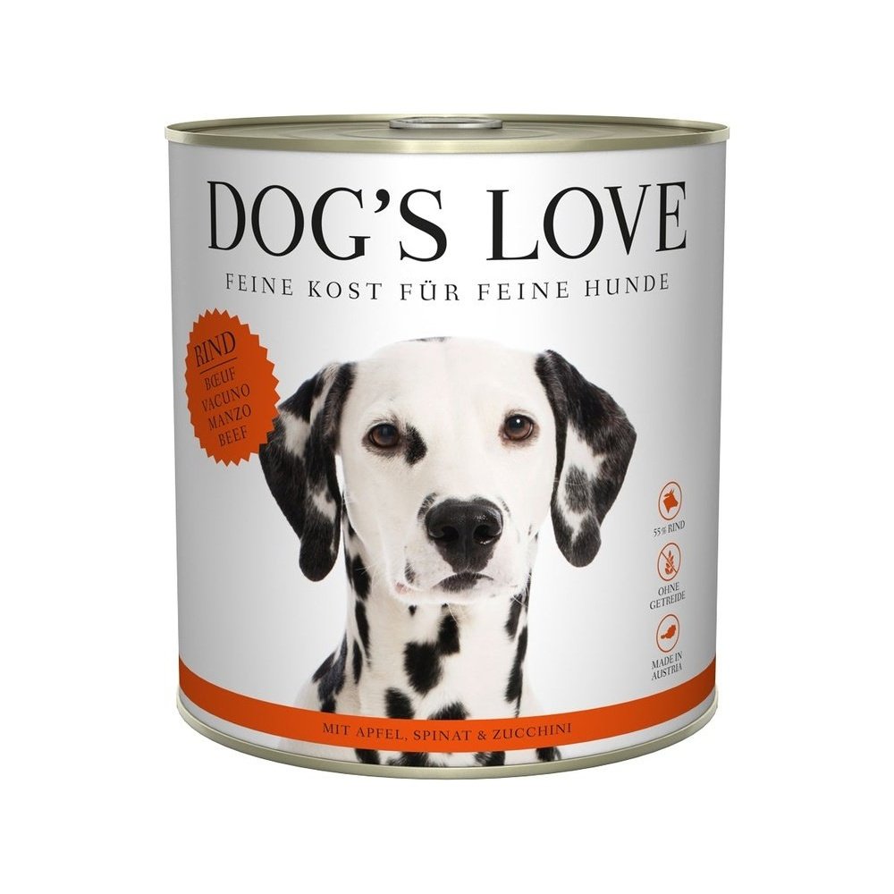 Artikel mit dem Namen DOG'S LOVE Rind im Shop von zoo.de , dem Onlineshop für nachhaltiges Hundefutter und Katzenfutter.