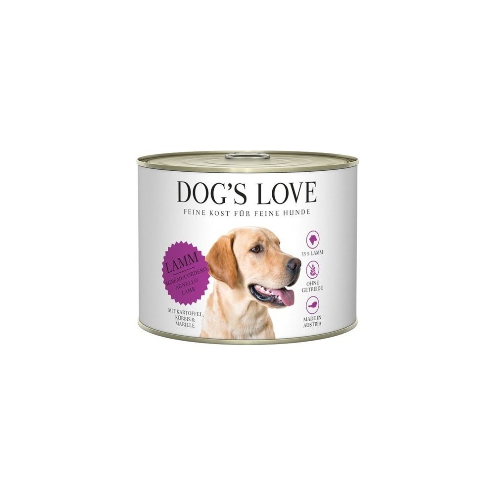 Artikel mit dem Namen DOG&#39;S LOVE Lamm im Shop von zoo.de , dem Onlineshop für nachhaltiges Hundefutter und Katzenfutter.