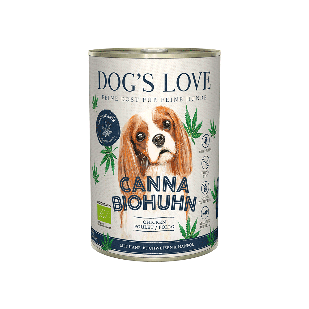 Artikel mit dem Namen DOG&#39;S LOVE BIO Huhn im Shop von zoo.de , dem Onlineshop für nachhaltiges Hundefutter und Katzenfutter.