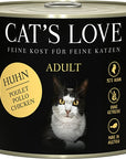 Artikel mit dem Namen CATSLOVE Huhn Pur im Shop von zoo.de , dem Onlineshop für nachhaltiges Hundefutter und Katzenfutter.