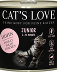 Artikel mit dem Namen CATSLOVE JUNIOR Huhn im Shop von zoo.de , dem Onlineshop für nachhaltiges Hundefutter und Katzenfutter.