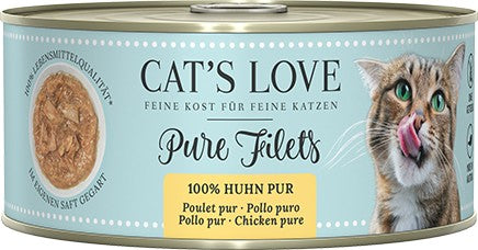 Artikel mit dem Namen CATSLOVE FILET Pur Huhn im Shop von zoo.de , dem Onlineshop für nachhaltiges Hundefutter und Katzenfutter.