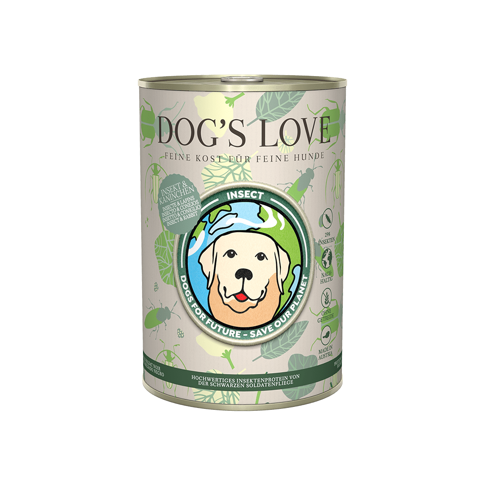 Artikel mit dem Namen DOG'S LOVE INSEKT+Kaninchen im Shop von zoo.de , dem Onlineshop für nachhaltiges Hundefutter und Katzenfutter.