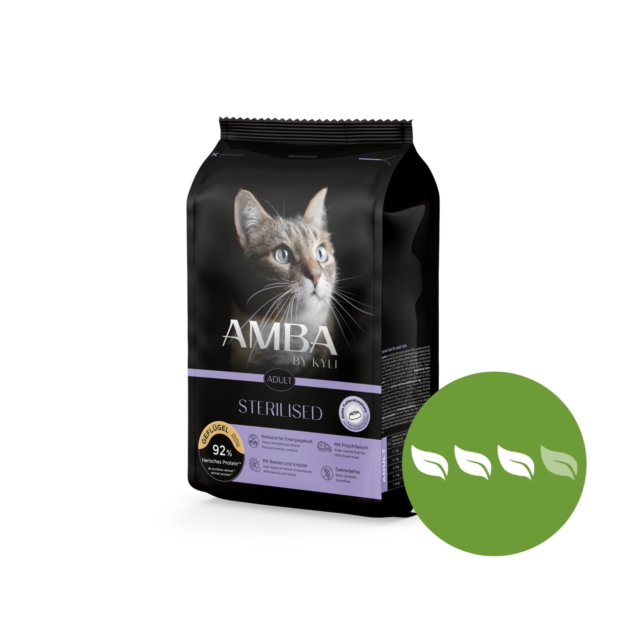 Artikel mit dem Namen AMBA by kyli Sterilised im Shop von zoo.de , dem Onlineshop für nachhaltiges Hundefutter und Katzenfutter.