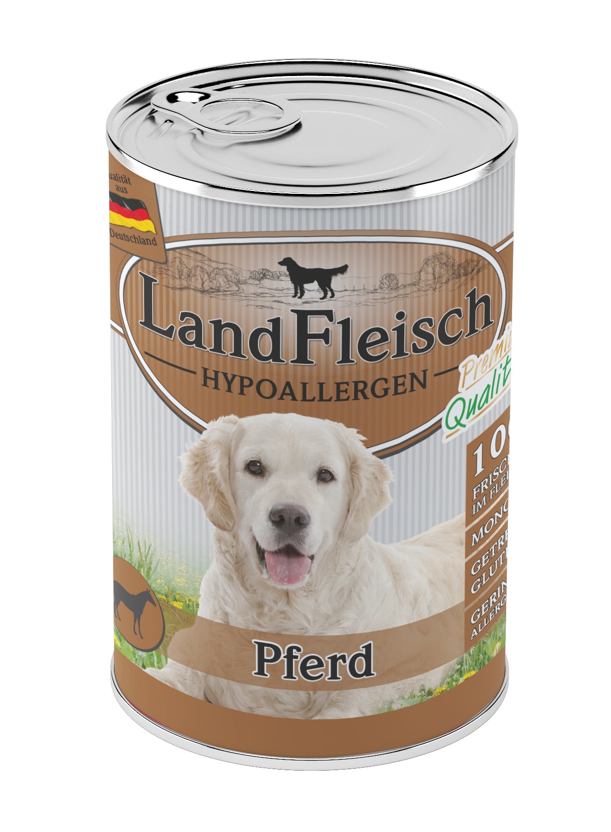 Artikel mit dem Namen LandFleisch Hypoallergen Pferd im Shop von zoo.de , dem Onlineshop für nachhaltiges Hundefutter und Katzenfutter.
