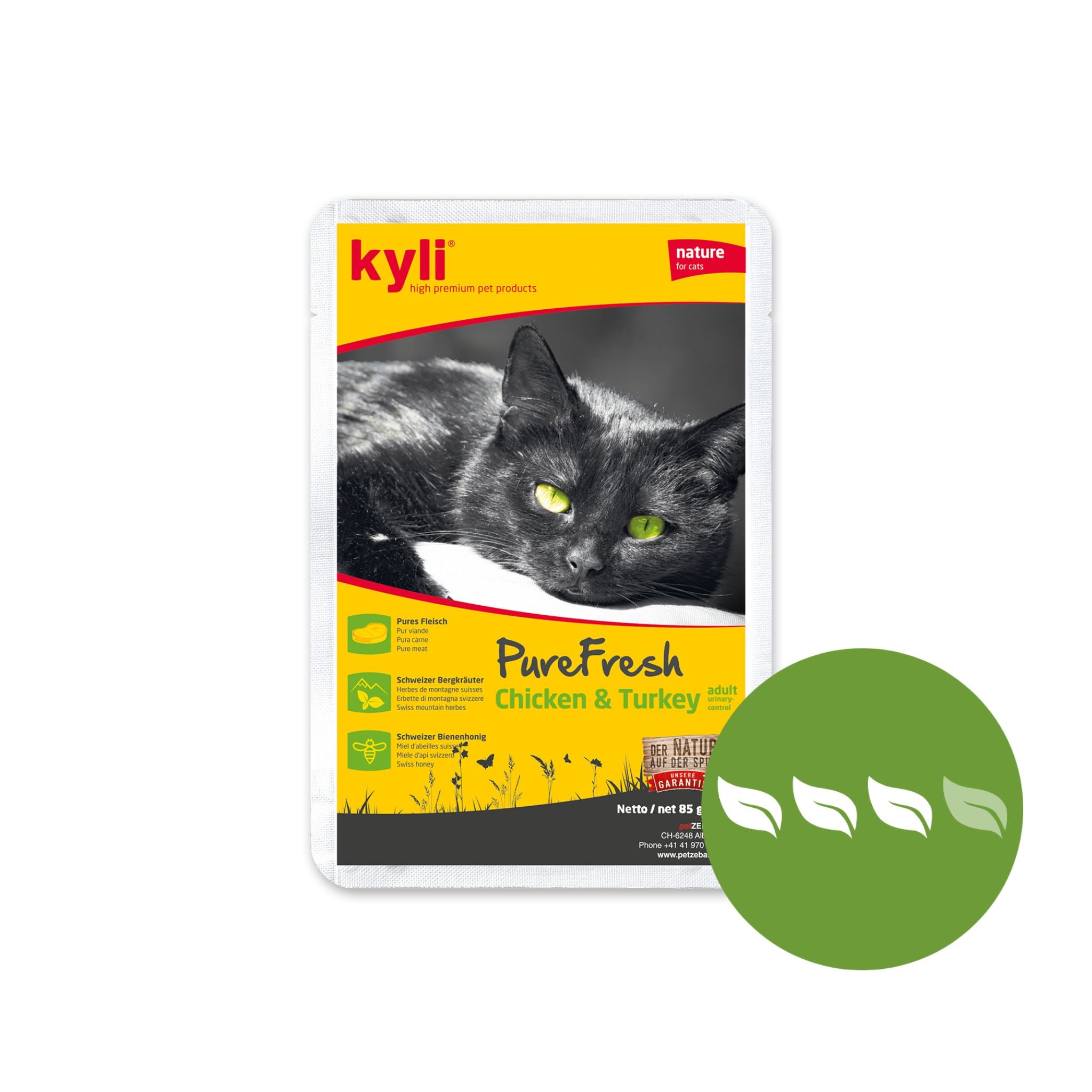 Artikel mit dem Namen Kyli PureFresh Chicken&amp;Turkey im Shop von zoo.de , dem Onlineshop für nachhaltiges Hundefutter und Katzenfutter.