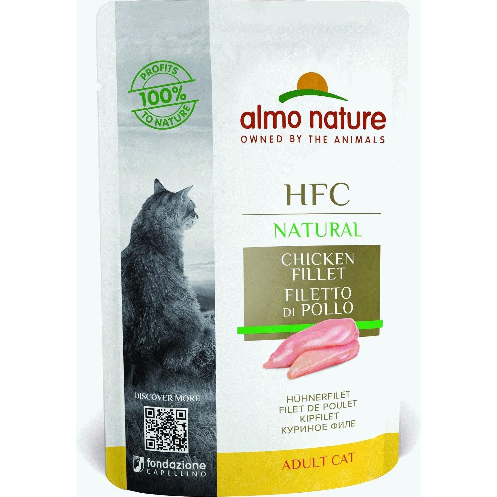 Artikel mit dem Namen Almo Nature Cat Classic Hühnerfilet im Shop von zoo.de , dem Onlineshop für nachhaltiges Hundefutter und Katzenfutter.