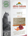 Artikel mit dem Namen Almo Nature Cat Classic Jelly Thunfisch, Huhn und Schinken im Shop von zoo.de , dem Onlineshop für nachhaltiges Hundefutter und Katzenfutter.