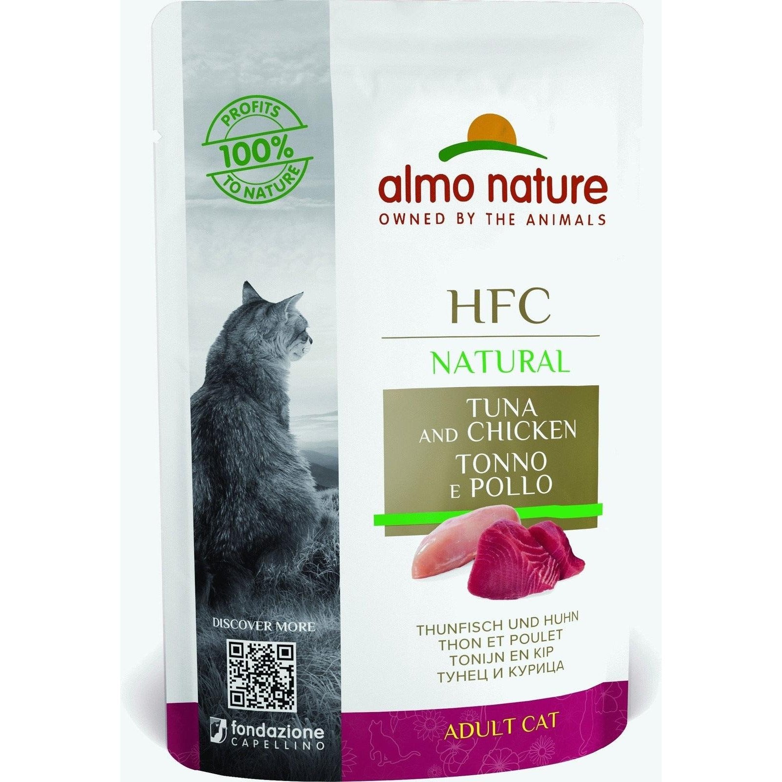 Artikel mit dem Namen Almo Nature Cat Classic Thunfisch und Huhn im Shop von zoo.de , dem Onlineshop für nachhaltiges Hundefutter und Katzenfutter.