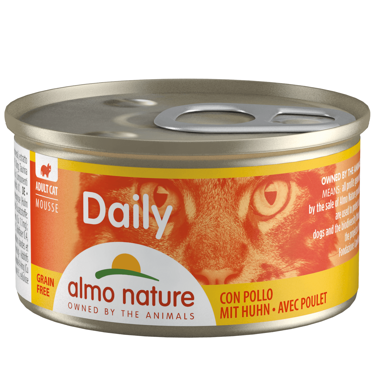 Artikel mit dem Namen Almo Nature Cat Daily Menu Mousse Huhn im Shop von zoo.de , dem Onlineshop für nachhaltiges Hundefutter und Katzenfutter.