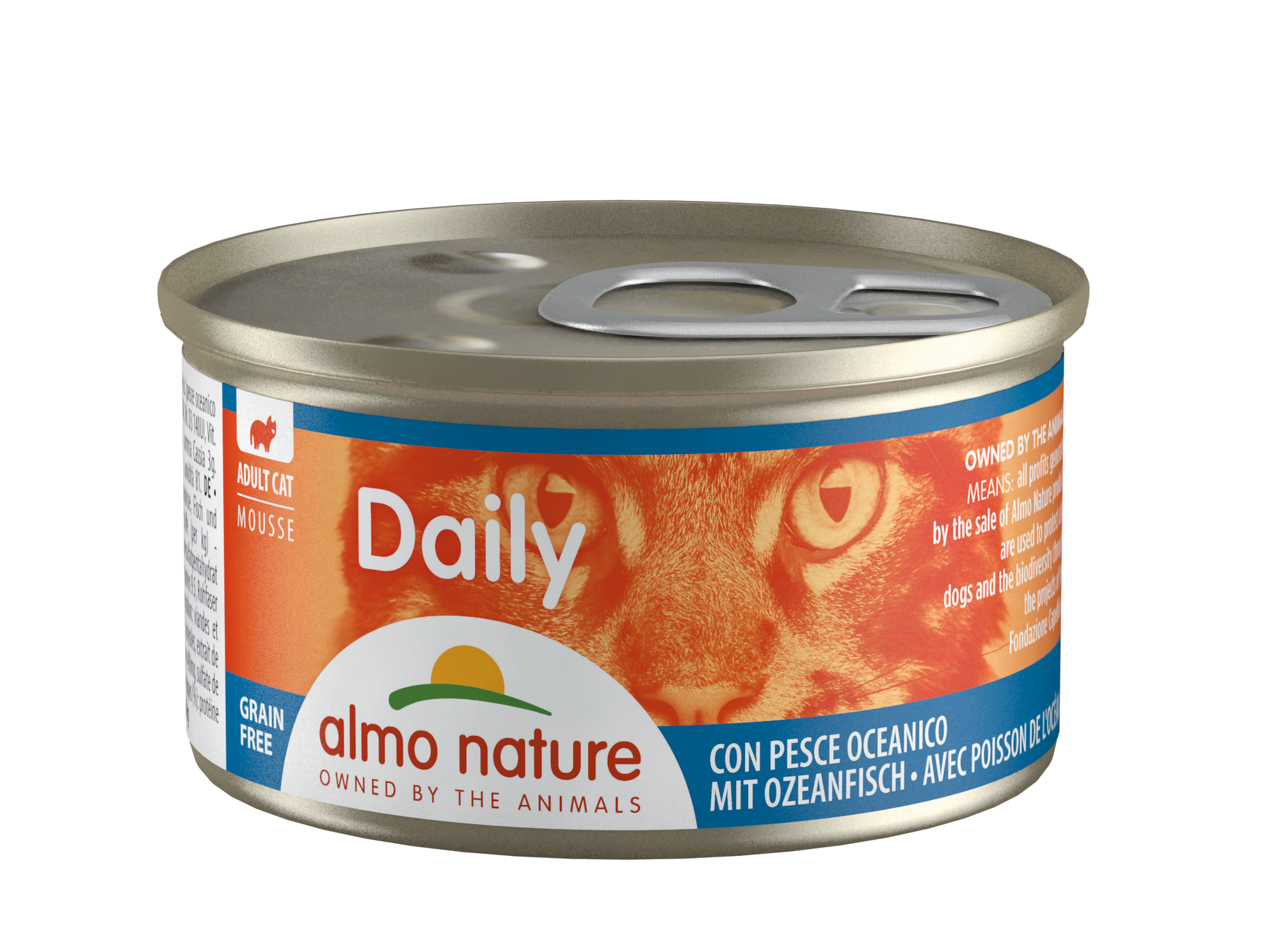 Artikel mit dem Namen Almo Nature Cat Daily Menu Mousse Ozeanfisch im Shop von zoo.de , dem Onlineshop für nachhaltiges Hundefutter und Katzenfutter.