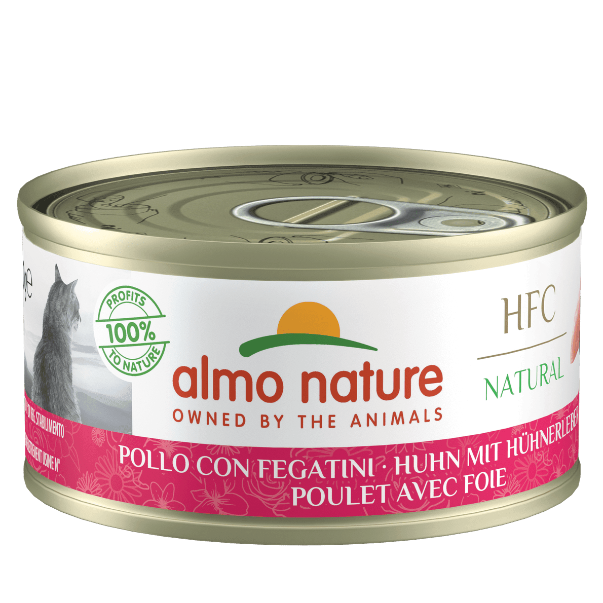 Artikel mit dem Namen Almo Nature Cat HFC - Huhn und Leber im Shop von zoo.de , dem Onlineshop für nachhaltiges Hundefutter und Katzenfutter.