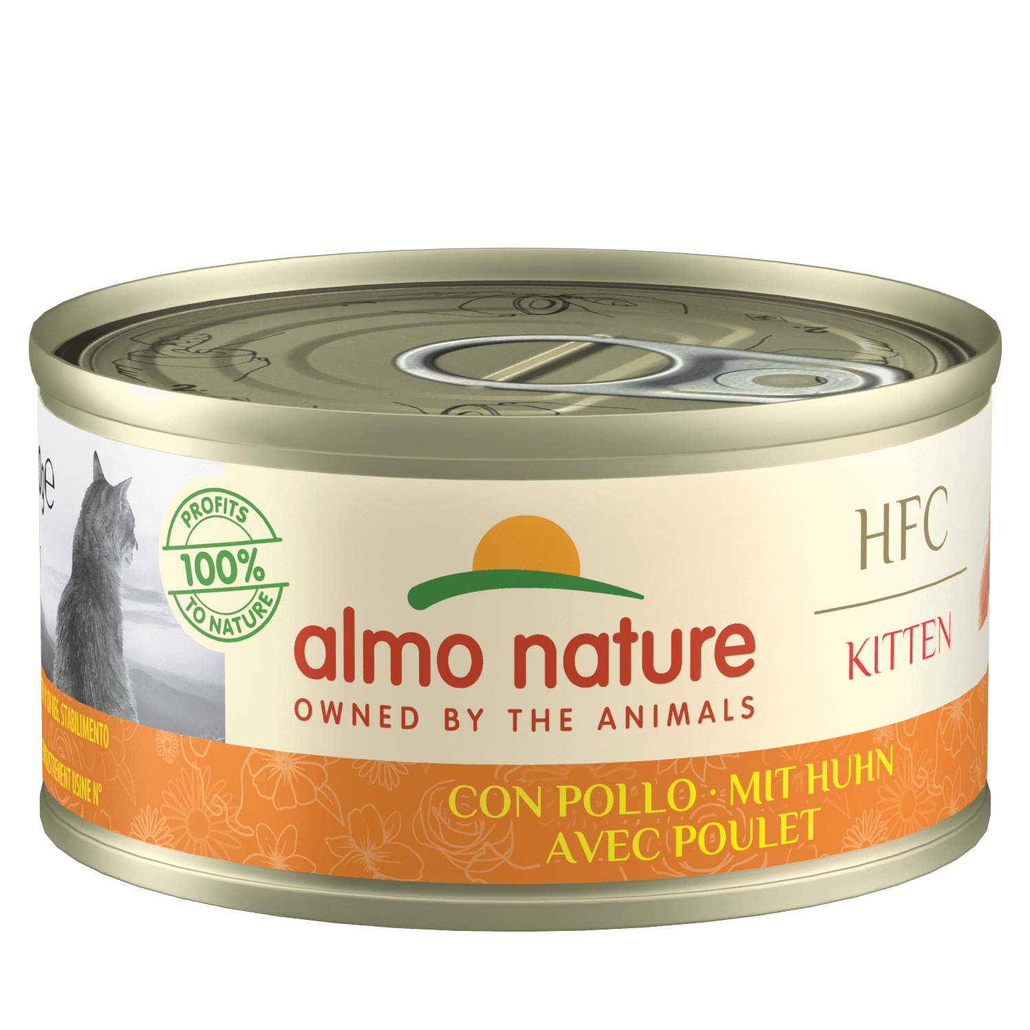 Artikel mit dem Namen Almo Nature HFC - Kitten Huhn im Shop von zoo.de , dem Onlineshop für nachhaltiges Hundefutter und Katzenfutter.