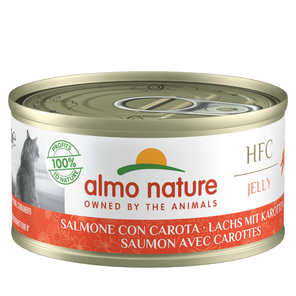 Artikel mit dem Namen Almo Nature HFC - Lachs mit Karrotte Jelly im Shop von zoo.de , dem Onlineshop für nachhaltiges Hundefutter und Katzenfutter.
