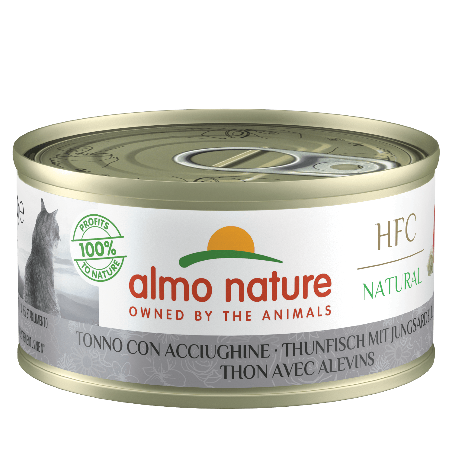 Artikel mit dem Namen Almo Nature HFC Thunfisch & Jungsardinen im Shop von zoo.de , dem Onlineshop für nachhaltiges Hundefutter und Katzenfutter.