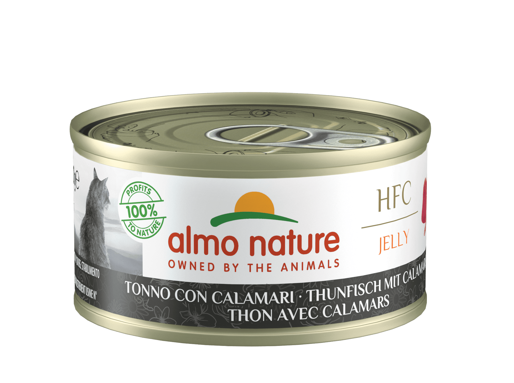 Artikel mit dem Namen Almo Nature HFC Thunfisch mit Calamari Jelly im Shop von zoo.de , dem Onlineshop für nachhaltiges Hundefutter und Katzenfutter.