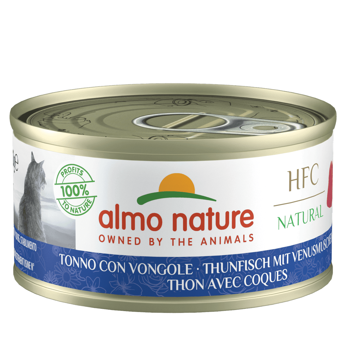 Artikel mit dem Namen Almo Nature HFC - Thunfisch mit Venusmuscheln im Shop von zoo.de , dem Onlineshop für nachhaltiges Hundefutter und Katzenfutter.