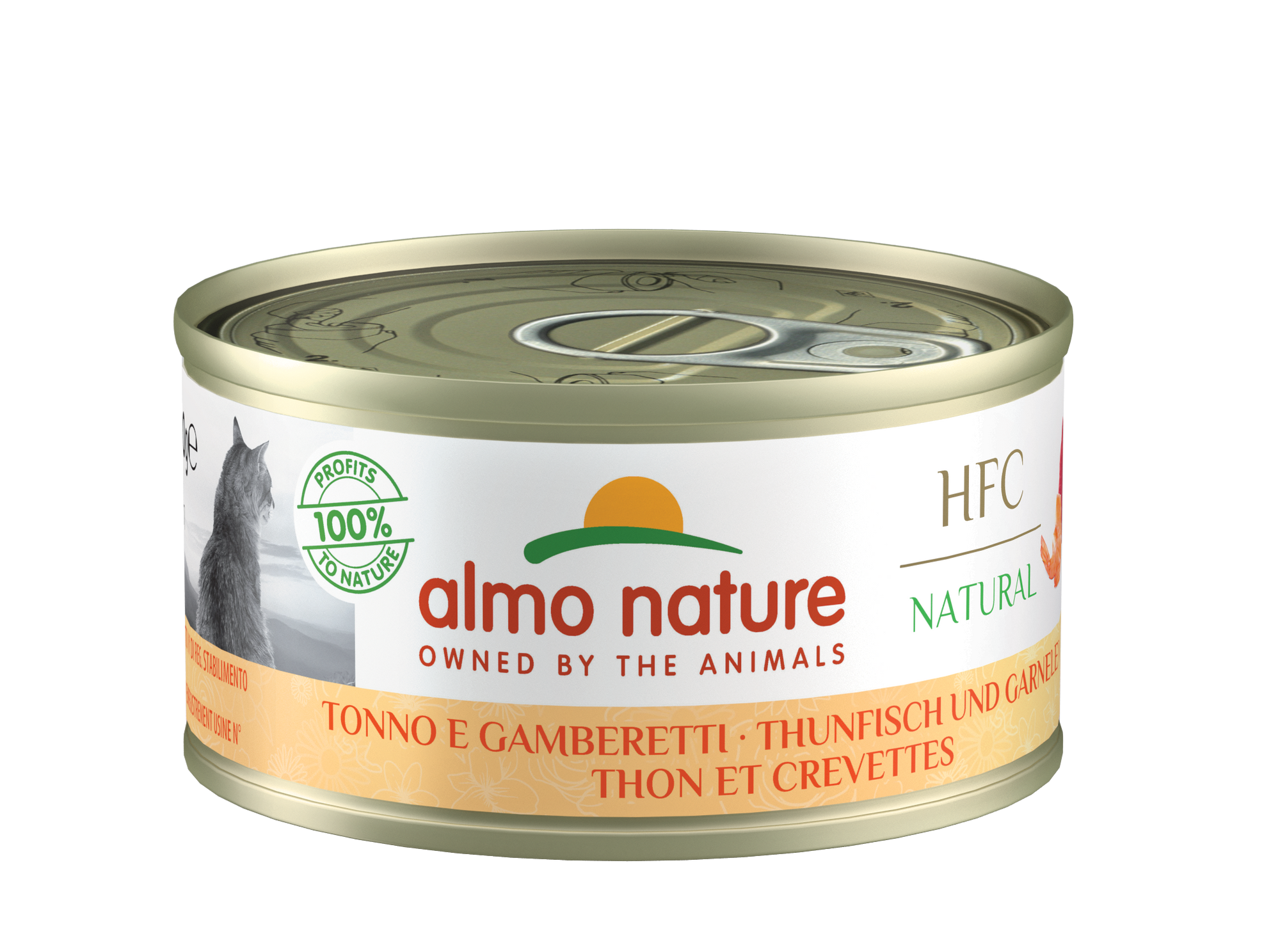 Artikel mit dem Namen Almo Nature HFC - Thunfisch und Garnelen im Shop von zoo.de , dem Onlineshop für nachhaltiges Hundefutter und Katzenfutter.