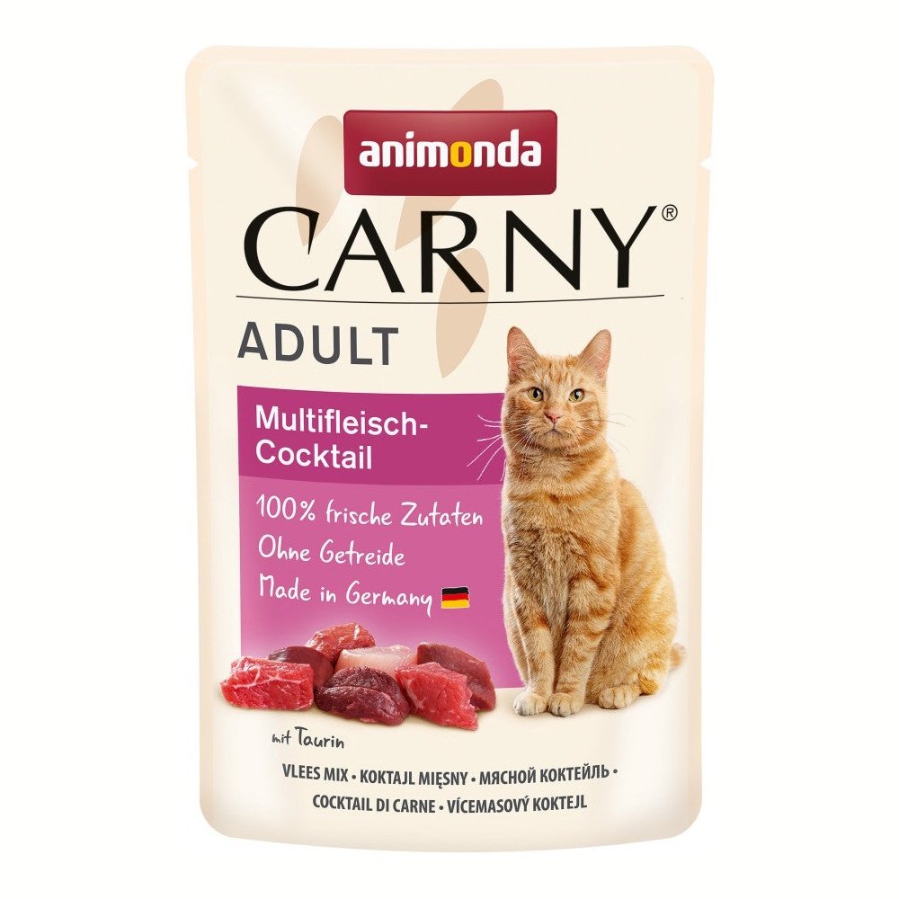 Artikel mit dem Namen Animonda Cat Carny Adult Multi-Fleischcocktail im Shop von zoo.de , dem Onlineshop für nachhaltiges Hundefutter und Katzenfutter.