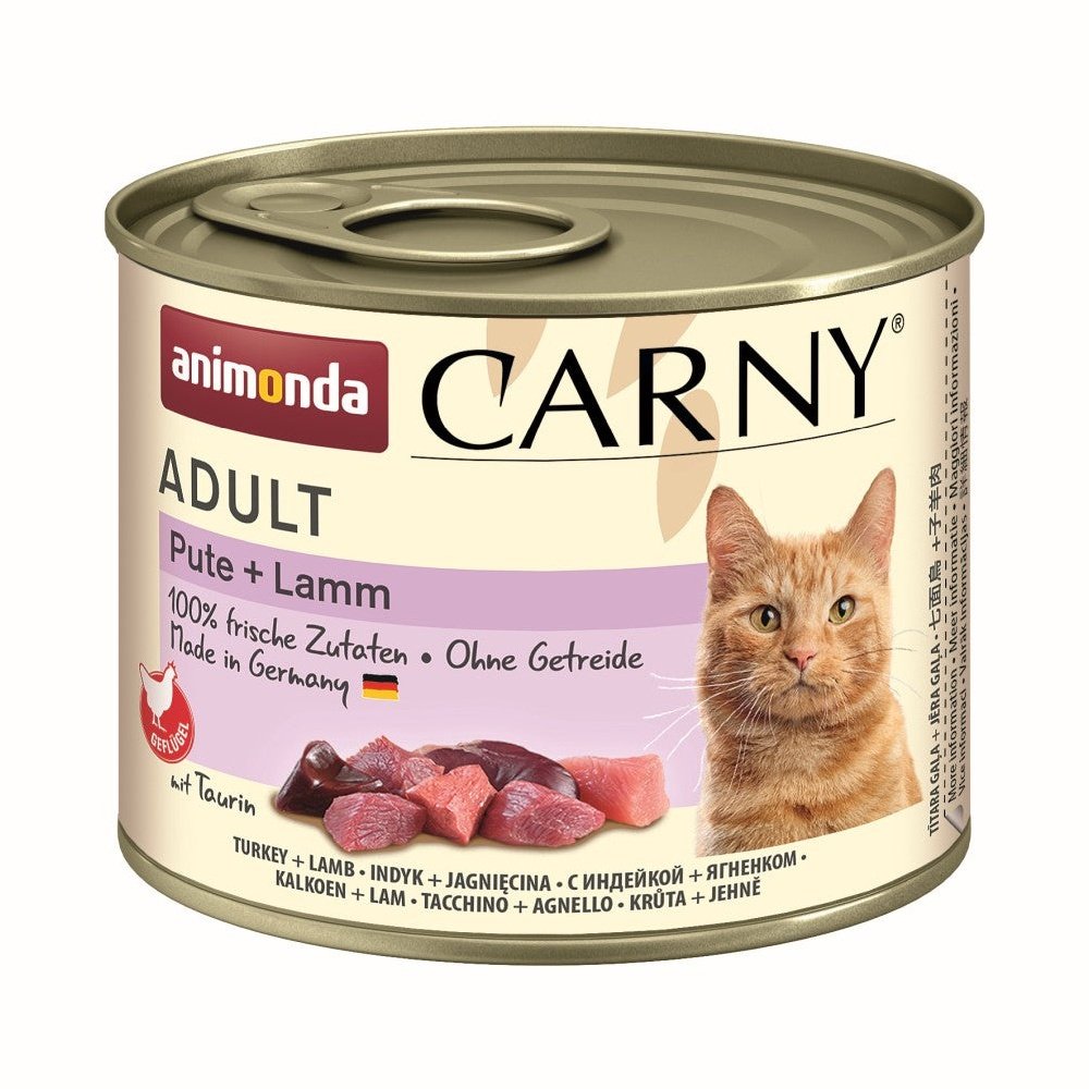 Artikel mit dem Namen Animonda Cat Carny Adult Pute &amp; Lamm im Shop von zoo.de , dem Onlineshop für nachhaltiges Hundefutter und Katzenfutter.