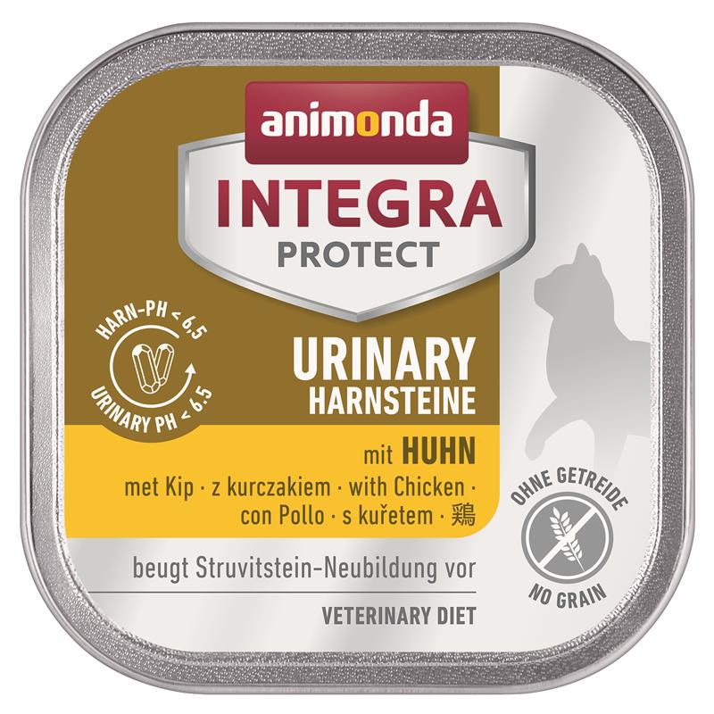 Artikel mit dem Namen Animonda Cat Integra Protect Adult Urinary Struvitstein mit Huhn im Shop von zoo.de , dem Onlineshop für nachhaltiges Hundefutter und Katzenfutter.